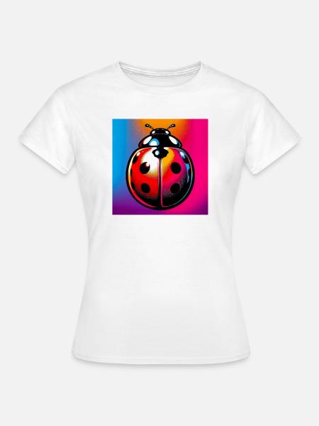 Marienkäfer - Frauen T-Shirt - Weiß