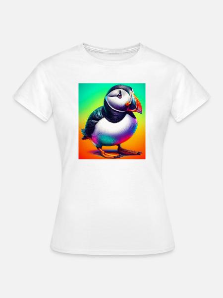 Papageitaucher - Frauen T-Shirt - Weiß