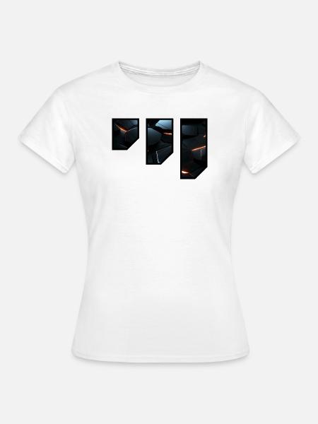Futuristisches geometrisches Lichtmuster - Frauen T-Shirt - Weiß