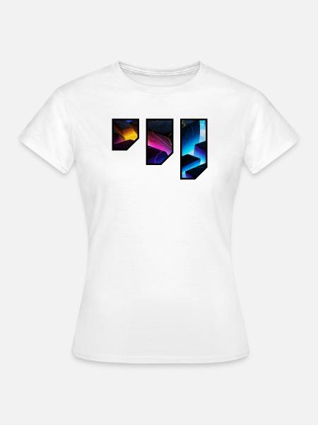 Lebendige geometrische Canyon-Kunst - Frauen T-Shirt - Weiß