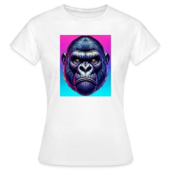 Gorilla - Frauen T-Shirt - Weiß - Vorne - AI Model Female 172 dark (172cm)