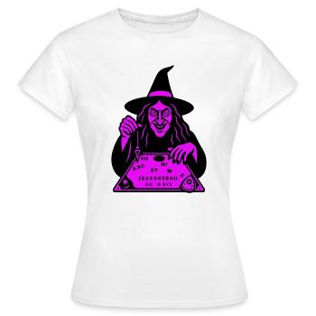 Planche de sorcière hypnotique - T-shirt Femme - blanc - Devant - AI Model Female 172 dark (172cm)