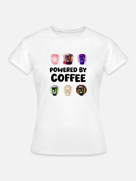 Ausdrucksstarke Energiebecher - Frauen T-Shirt - Weiß