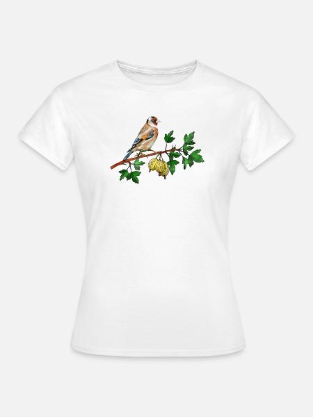 Bunter Vogel - Frauen T-Shirt - Weiß