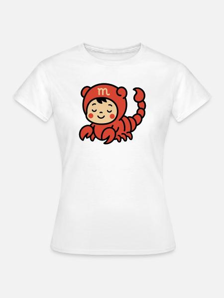 Cute Astro Skorpion Sternzeichen - Frauen T-Shirt - Weiß
