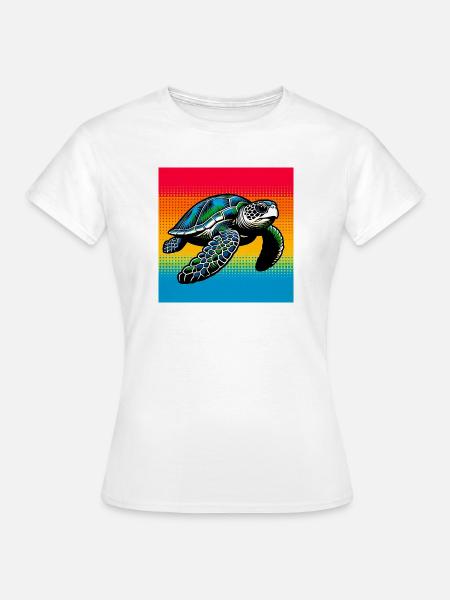 Schildkröte - Frauen T-Shirt - Weiß