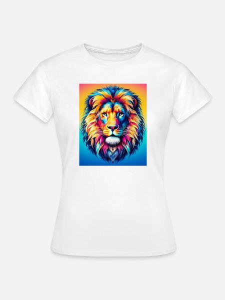 Löwe - Frauen T-Shirt - Weiß