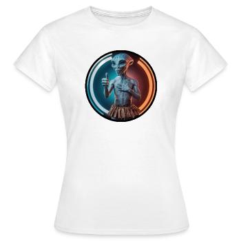 Extraterrestre éveillé - T-shirt Femme - blanc - Devant - AI Model Female 172 dark (172cm)