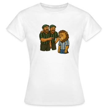 La classe ouvrière et les Bleus et les blancs en pleurs - T-shirt Femme - blanc - Devant - AI Model Female 172 dark (172cm)