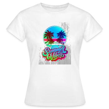 Le parfum tropical de la Méditerranée - T-shirt Femme - blanc - Devant - AI Model Female 172 dark (172cm)