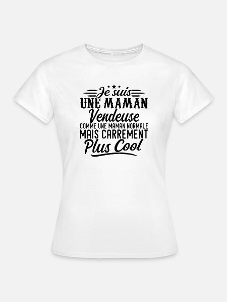 Mutter Verkäuferin: normal, aber knallharter - Frauen T-Shirt - Weiß