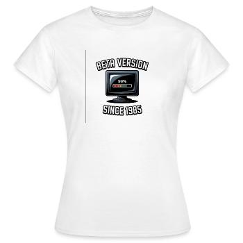 Rétro ordinateur Progrès Conception - T-shirt Femme - blanc - Devant - AI Model Female 172 dark (172cm)