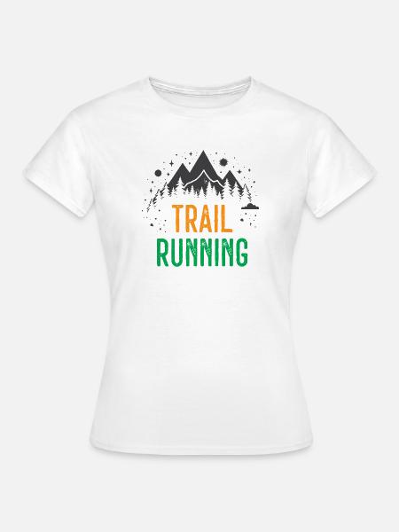 Trailrunning - Frauen T-Shirt - Weiß