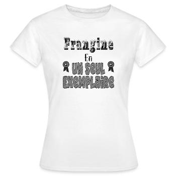 Sister in a single copy - Women's T-Shirt - white - Front - AI Model Female 172 dark (172cm)