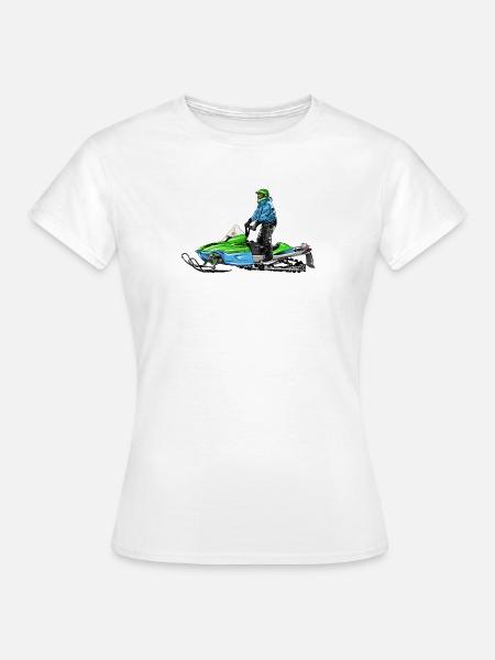 Snowmobile - Frauen T-Shirt - Weiß