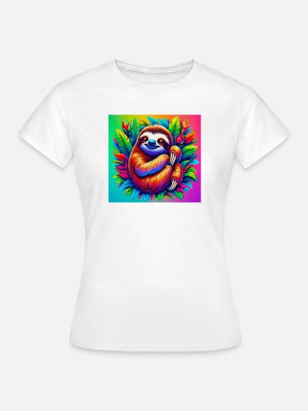 Faultier - Frauen T-Shirt - Weiß