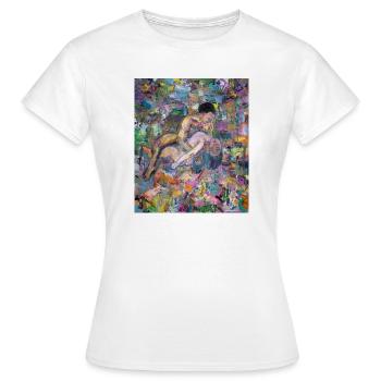 Faire l’amour - T-shirt Femme - blanc - Devant - AI Model Female 172 dark (172cm)