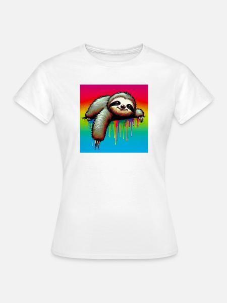 Faultier - Frauen T-Shirt - Weiß