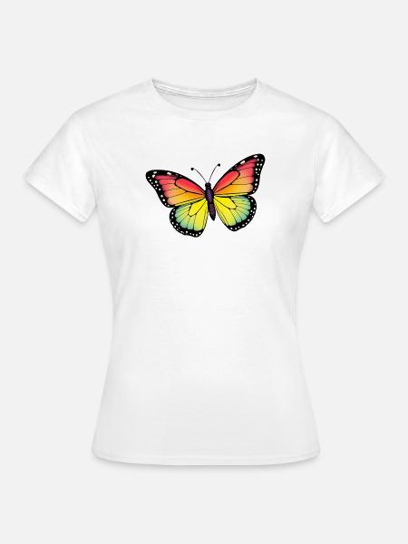 Schmetterling - Frauen T-Shirt - Weiß