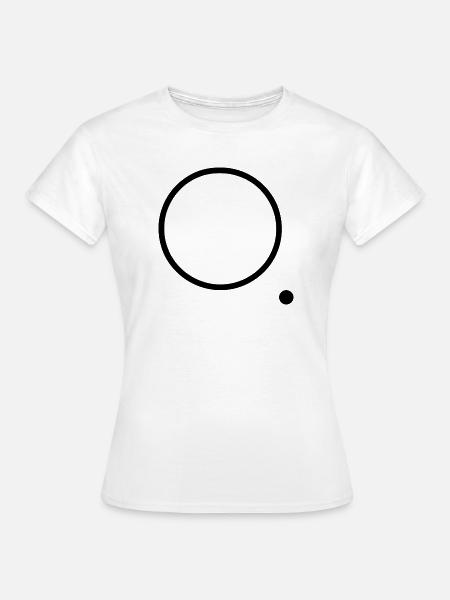 Reflexion – Der Punkt & die Welt - Frauen T-Shirt - Weiß