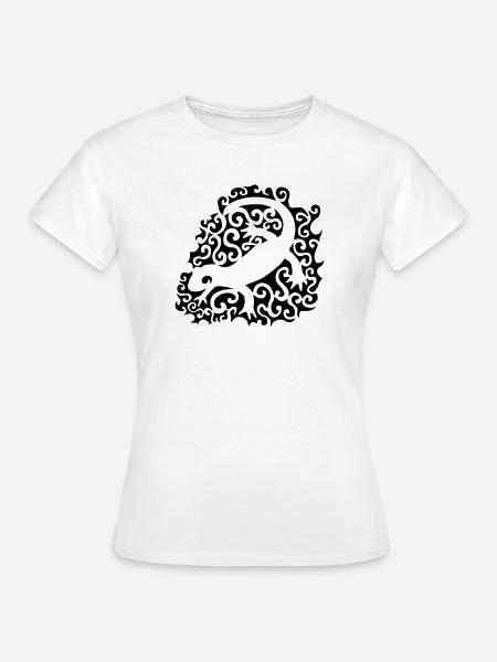 Stammes-Salamander - Frauen T-Shirt - Weiß