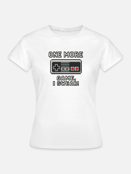 Retro Gaming Zitat Design - Frauen T-Shirt - Weiß