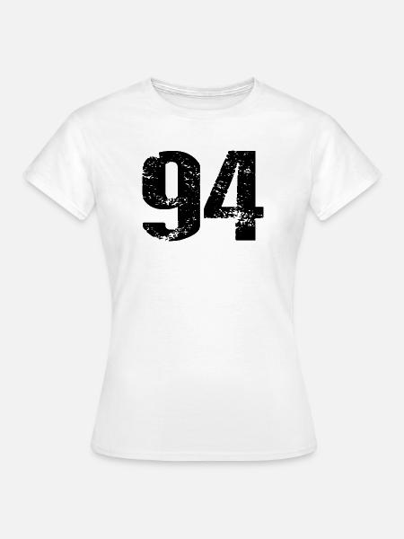 94 Zahl Trikot - Frauen T-Shirt - Weiß