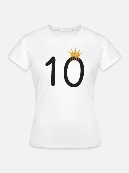 10 - Frauen T-Shirt - Weiß