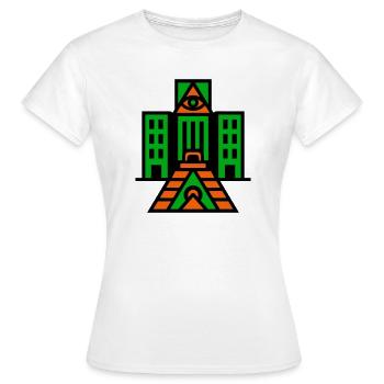 Architecture occulte - T-shirt Femme - blanc - Devant - AI Model Female 172 dark (172cm)