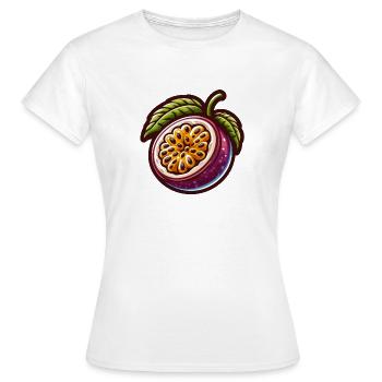 Exotische Fruchtleidenschaft - Frauen T-Shirt - Weiß - Vorne - AI Model Female 172 dark (172cm)