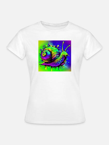 Schnecke - Frauen T-Shirt - Weiß