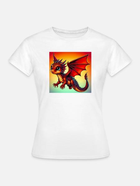 Drache - Frauen T-Shirt - Weiß