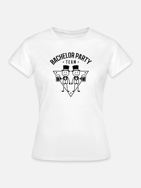 Bachelor Party Team Junggeselle - Frauen T-Shirt - Weiß