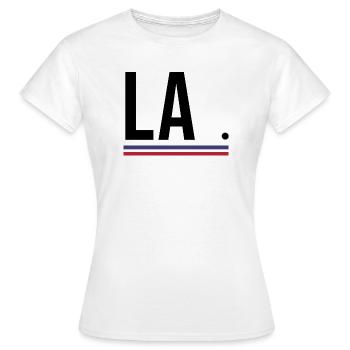 Los Angeles – Chemise streetwear de la côte ouest - T-shirt Femme - blanc - Devant - AI Model Female 172 dark (172cm)