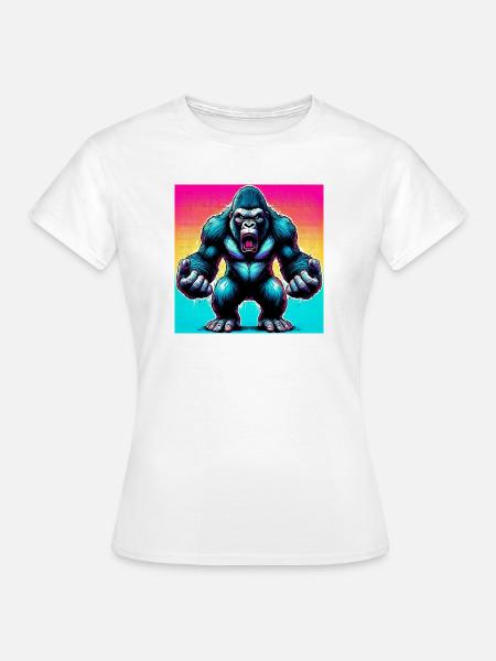 Gorilla - Frauen T-Shirt - Weiß