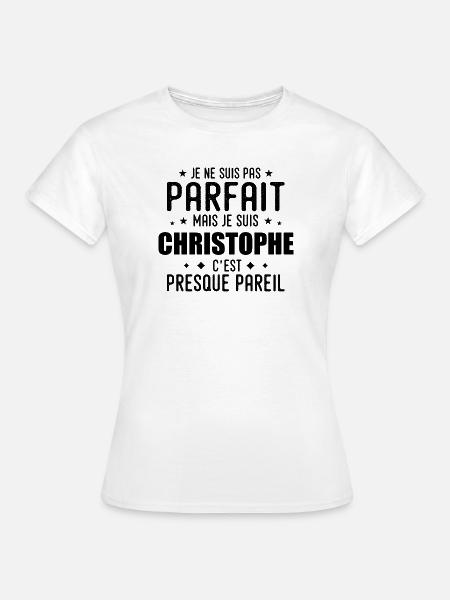 Christophe: authentisch, unvollkommen, top, stolz - Frauen T-Shirt - Weiß