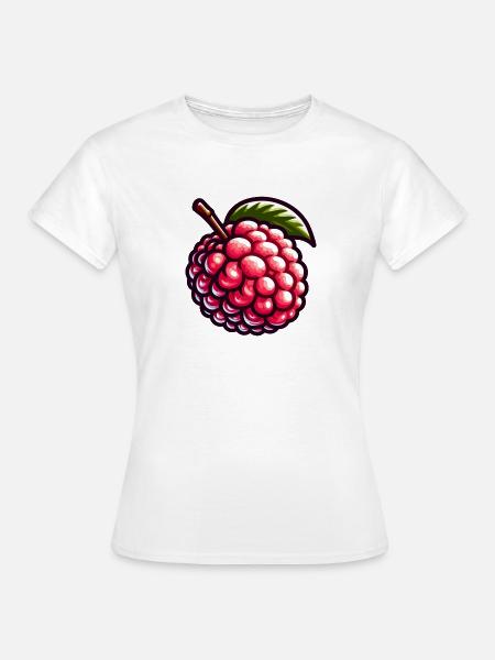 Litschi Exotische Frucht-Pop-Kunst - Frauen T-Shirt - Weiß