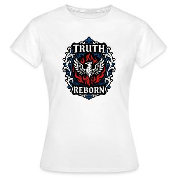La vérité renaît - T-shirt Femme - blanc - Devant - AI Model Female 172 dark (172cm)