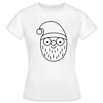 Nikolaus - Frauen T-Shirt - Weiß - Vorne - AI Model Female 172 dark (172cm)