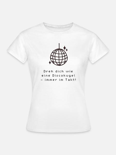 Disco_Kugel - Frauen T-Shirt - Weiß