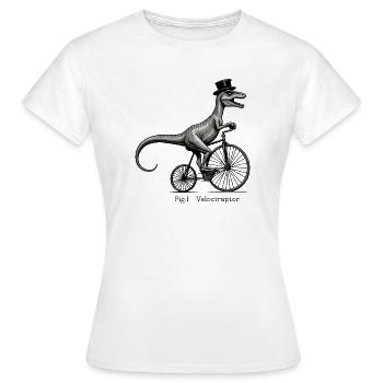 Velociraptor - T-shirt Femme - blanc - Devant - AI Model Female 172 dark (172cm)
