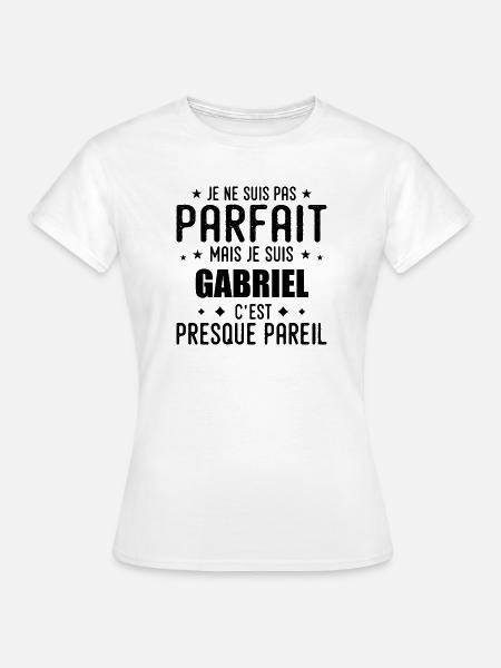 Gabriel: authentisch, unvollkommen, oberflächlich, perfekt - Frauen T-Shirt - Weiß