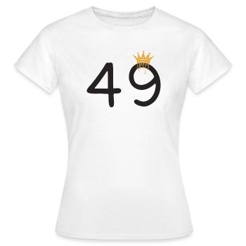 49 - T-shirt Femme - blanc - Devant - AI Model Female 172 dark (172cm)