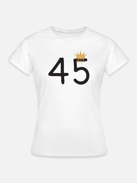 45 - Frauen T-Shirt - Weiß
