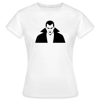 Vampire Illustration - T-shirt Femme - blanc - Devant - AI Model Female 172 dark (172cm)
