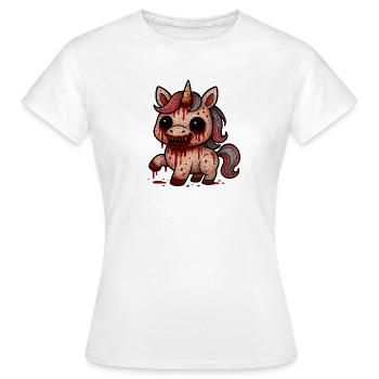 Licorne Horrifique Sanglant - T-shirt Femme - blanc - Devant - AI Model Female 172 dark (172cm)