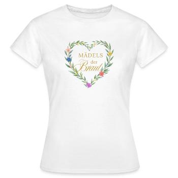 Girls of the bride! Heart - Women's T-Shirt - white - Front - AI Model Female 172 dark (172cm)