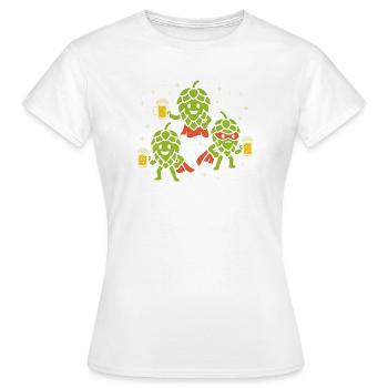 Héros du houblon - T-shirt Femme - blanc - Devant - AI Model Female 172 dark (172cm)