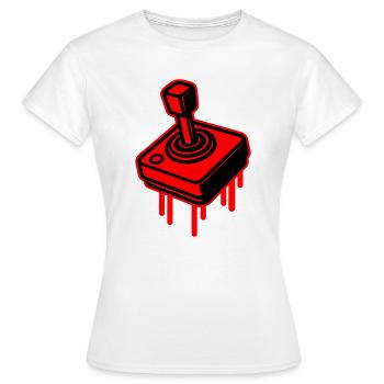 Retro Gamer Symbol - Frauen T-Shirt - Weiß - Vorne - AI Model Female 172 dark (172cm)