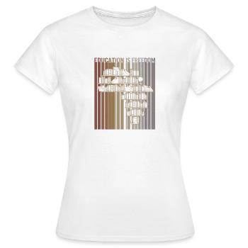 Black History Month Black-power Afro - Women's T-Shirt - white - Front - AI Model Female 172 dark (172cm)
